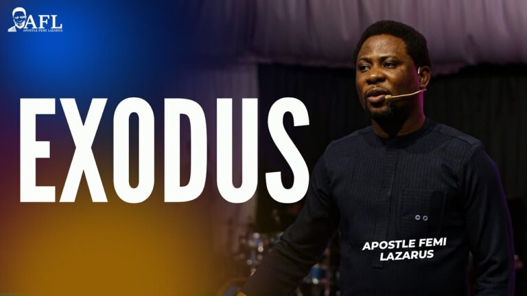 Download Exodus by Apostle Femi Lazarus